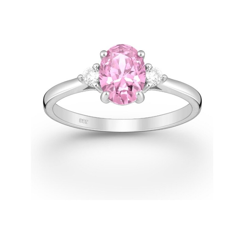 Strieborný prsteň Senna RUŽOVÝ 62040113