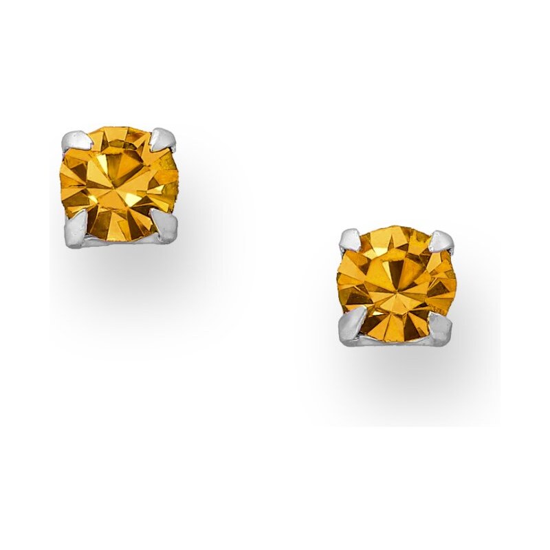 Strieborné náušnice Maya TOPAZ 62040152