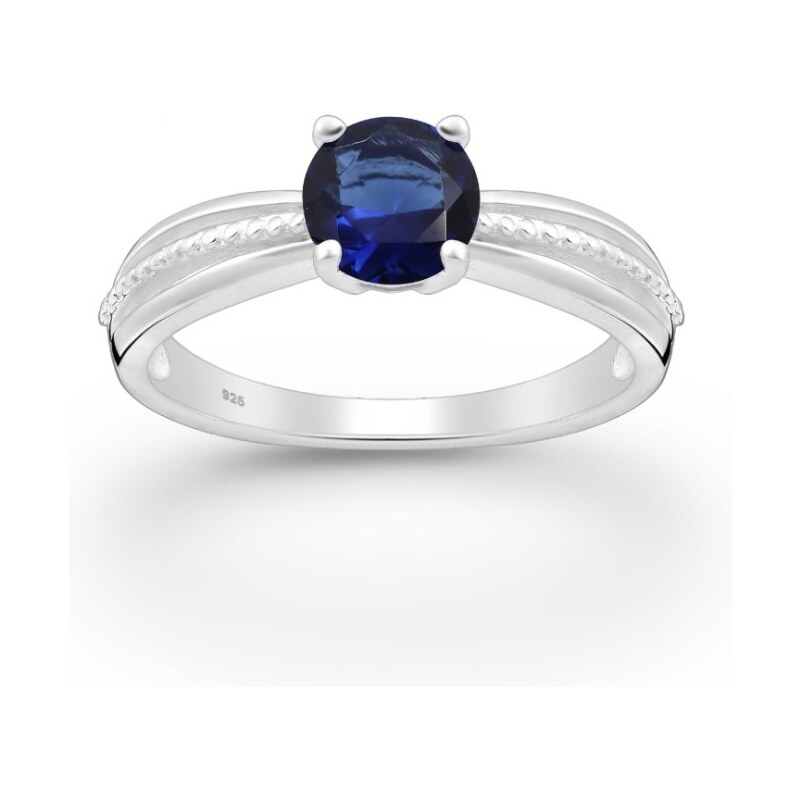 Strieborný prsteň Azora MODRÝ 62040155