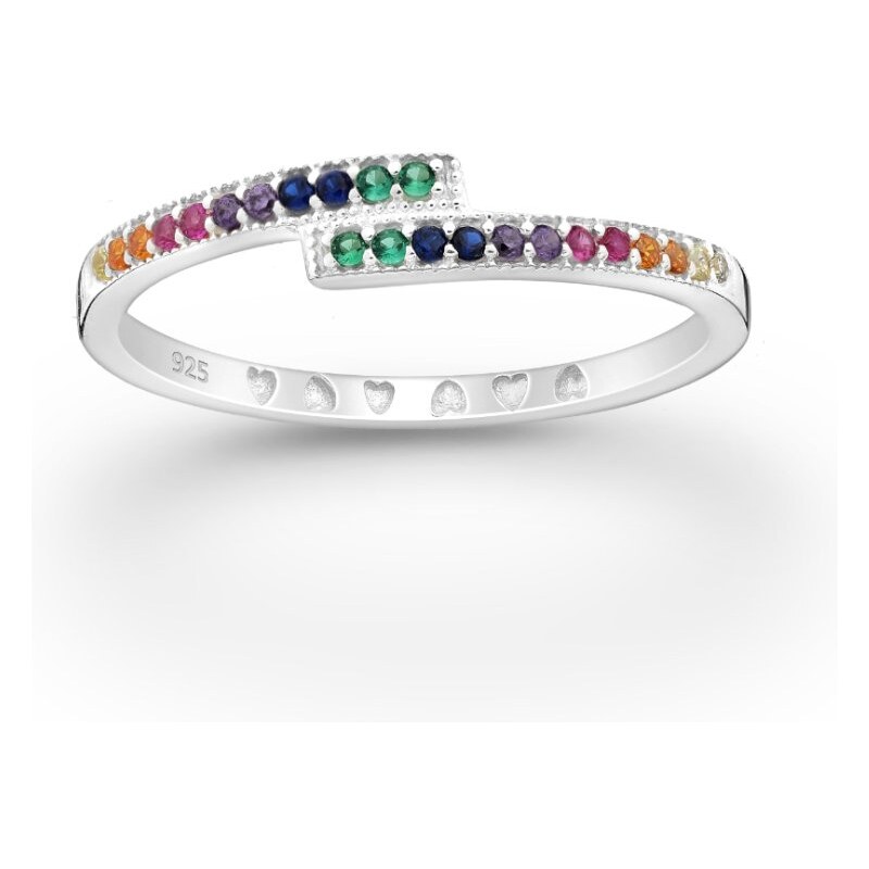 Strieborný prsteň Dila VIACFAREBNÝ 62040188