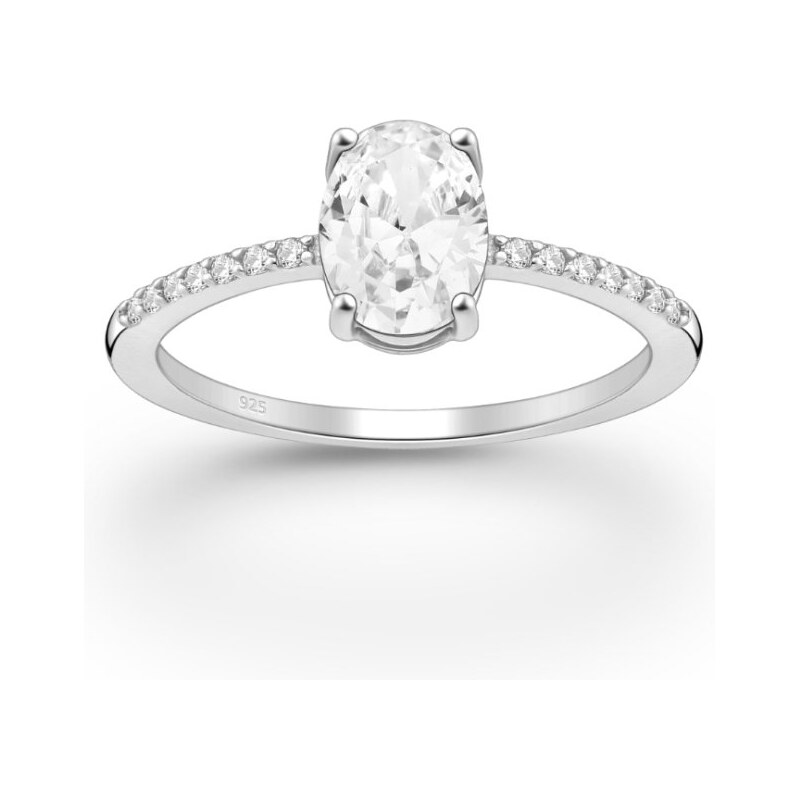 Strieborný prsteň Jasma BIELY 62040160