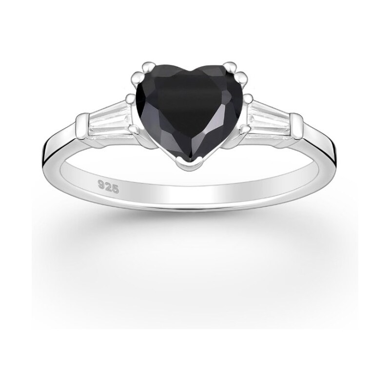 Strieborný prsteň Niaz ČIERNY 62040161