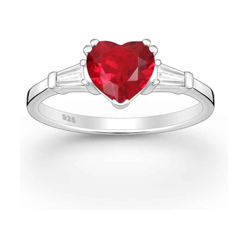 Strieborný prsteň Niaz ČERVENÝ 62040162