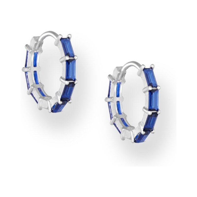 Strieborné náušnice Valerie MODRÉ 62086610