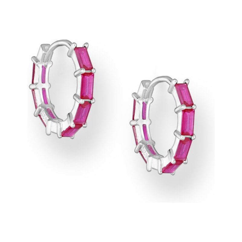 Strieborné náušnice Valerie RUŽOVÉ 62086612