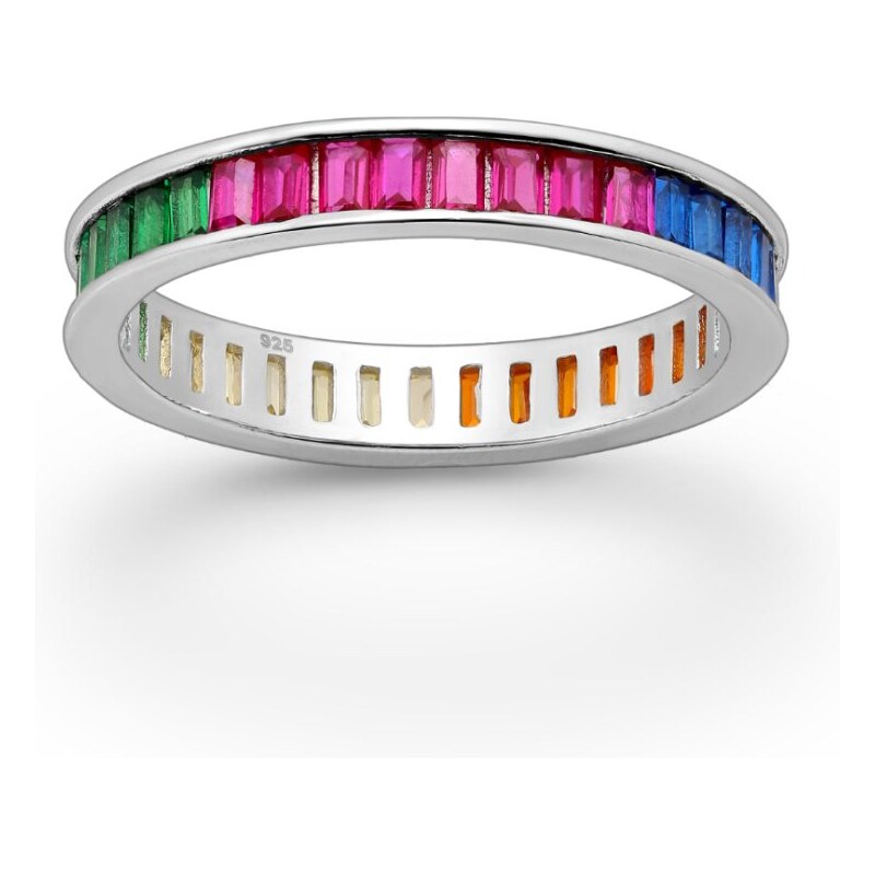 Strieborný prsteň Ruth VIACFAREBNÝ 62040215