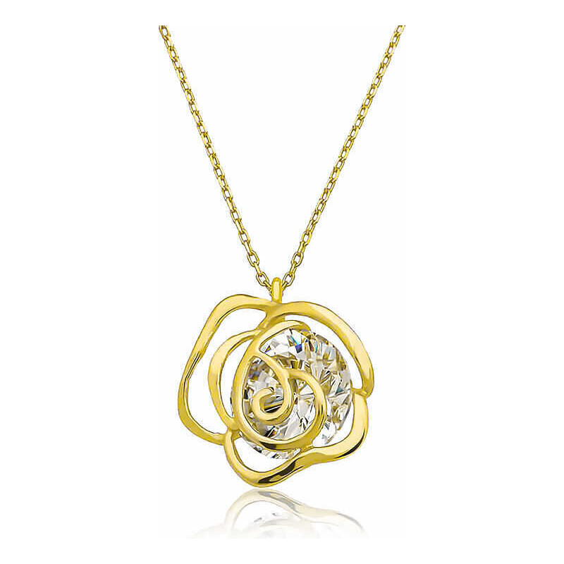 Strieborný náhrdelník Rose 62054689