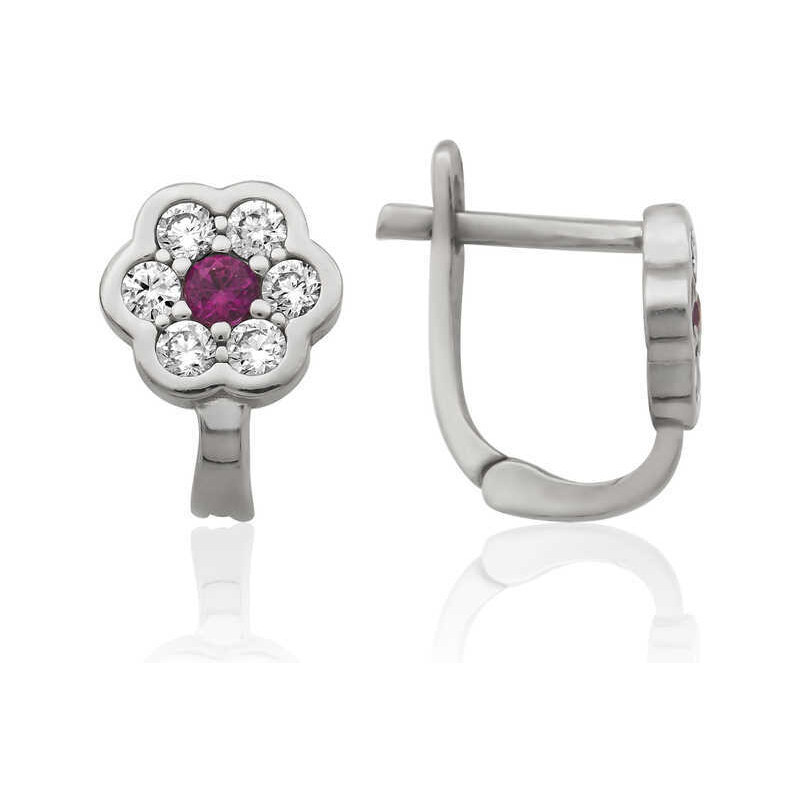 Strieborné detské náušnice Amelia 62068356