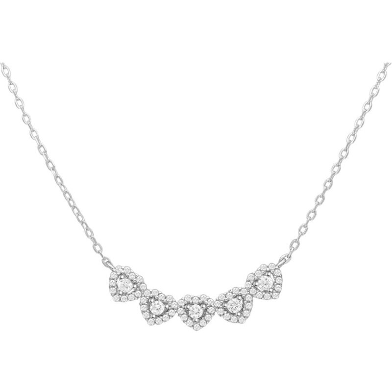 Strieborný náhrdelník Isabel BIELY 62040221