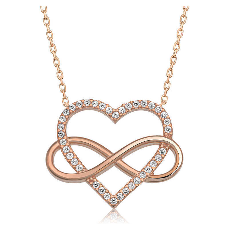 Strieborný náhrdelník Ariella RUŽOVÝ 62052602