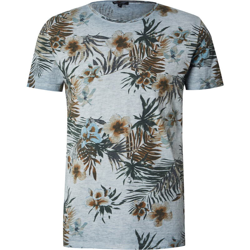 Key Largo Tričko PLAYA dymovo modrá / hnedá / tmavozelená 54317781