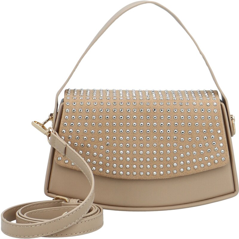 INT COMPANY Módna dámska koženková kabelka do ruky Dafila, khaki 66426715