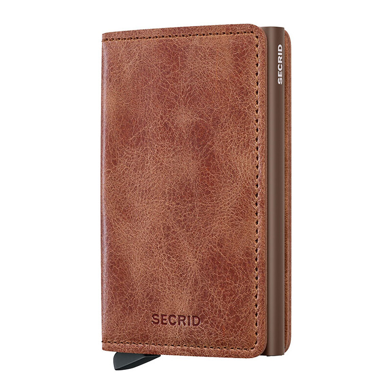 Secrid Slimwallet Vintage Cognac-Brown - Unisex - Doplnok Secrid - 66360073