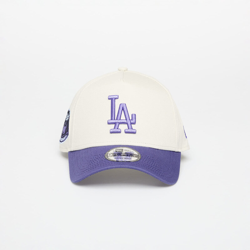 Čiapka New Era Aframe MLB Ws Patch Los Angeles Dodgers Ivory/ Purple 62218548