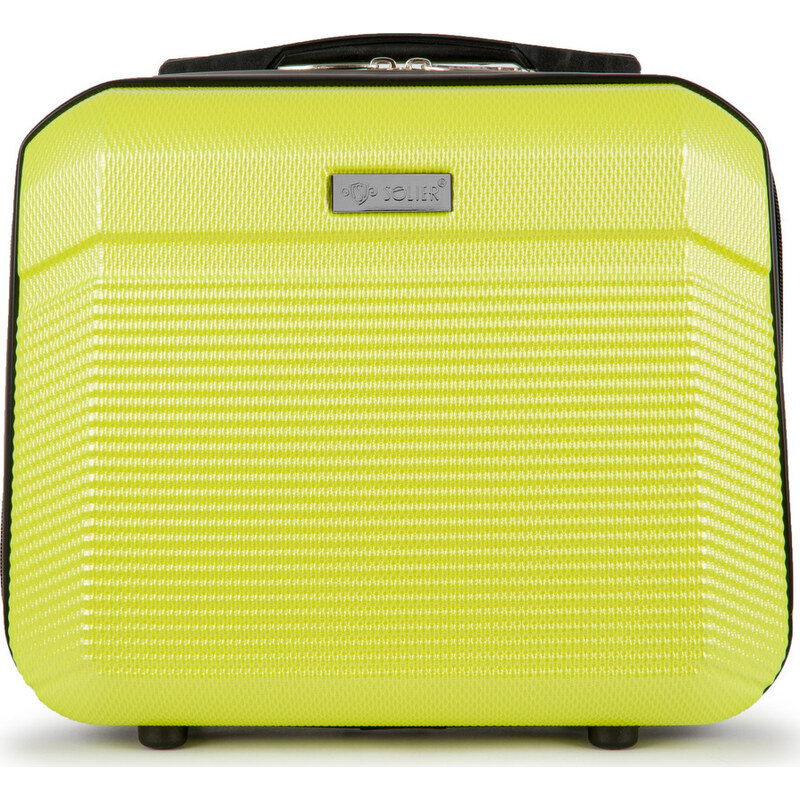 BASIC Solier Žltý cestovný kozmetický kufor ELEGANT S16 (KUFEREK 44563960