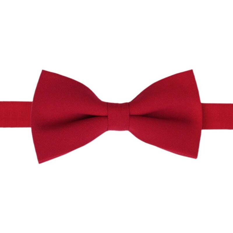 Nádherný červený vlnený pánsky motýlik 62353554