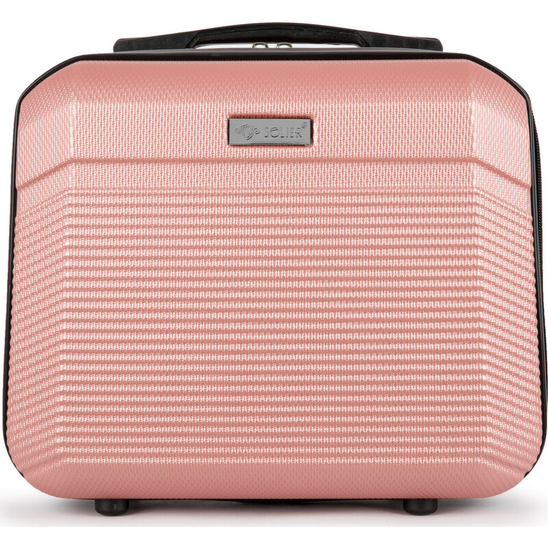 BASIC Solier Ružový cestovný kozmetický kufor ELEGANT R S16 (KUFEREK 44563959