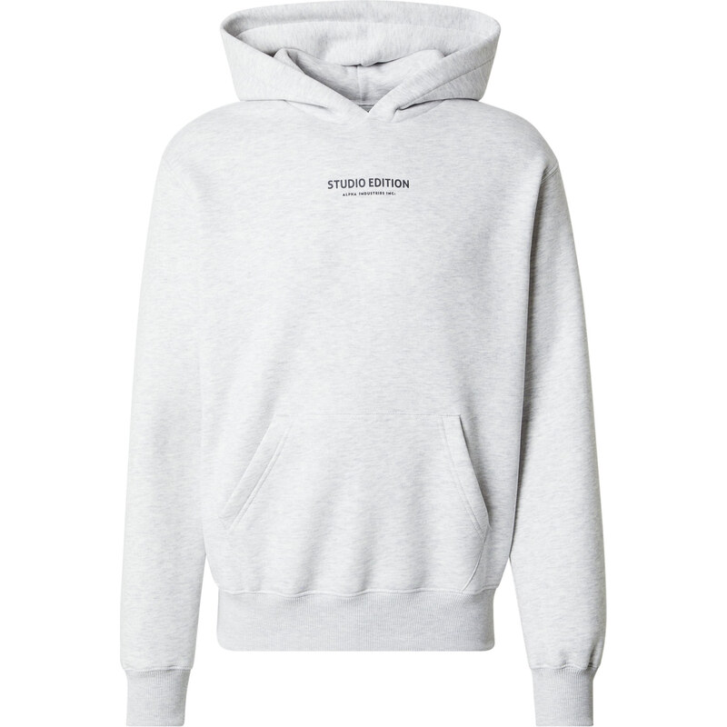 ALPHA INDUSTRIES Mikina Studio Edition svetlosivá / černicová / čierna 62226066