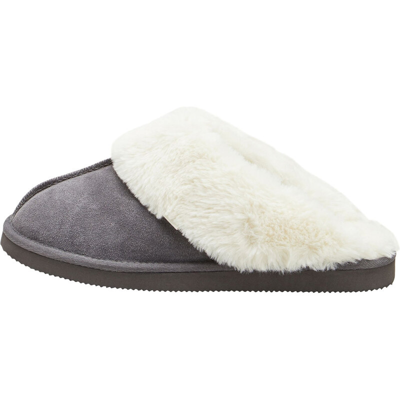 Next Papuče tmavosivá / biela 62225340