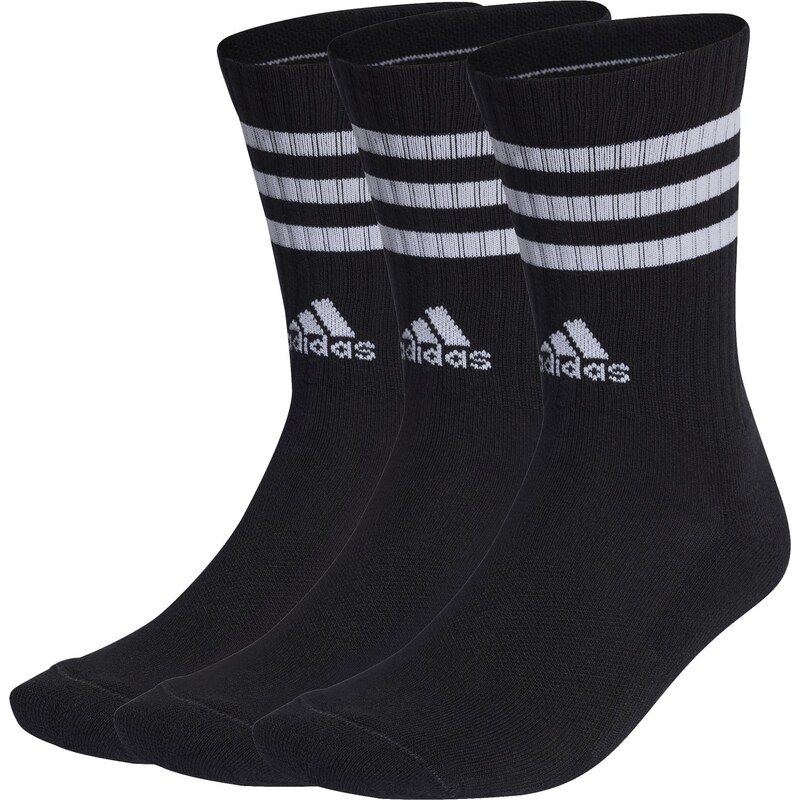 adidas Performance adidas 3-Stripes Cushioned Crew Socks 3 Pairs BLACK 62224152