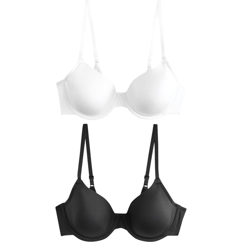 Next Podprsenka čierna / biela 62225545