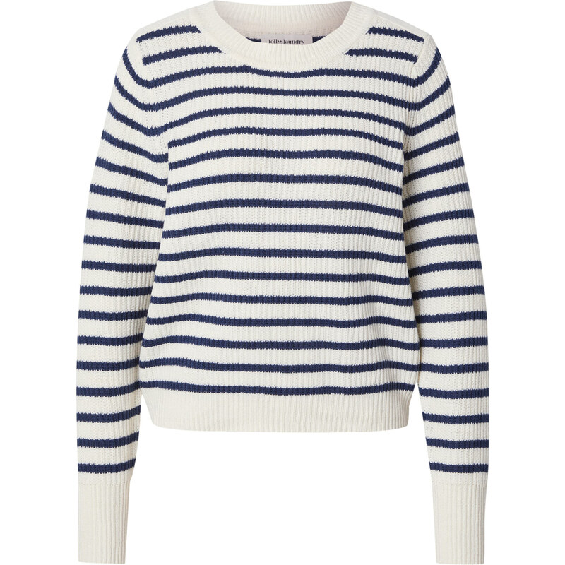 Lollys Laundry Sveter tmavomodrá / biela 63158932