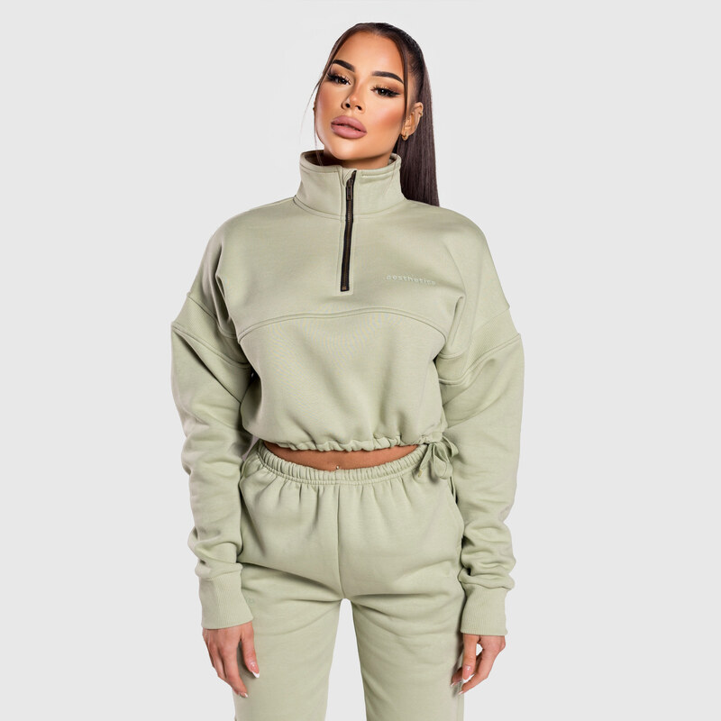 Dámska crop mikina Iron Aesthetics Simone, zelená 62229152