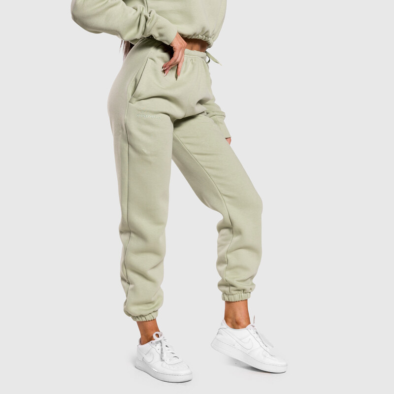 Dámske oversized tepláky Iron Aesthetics Simone, zelené 62229156