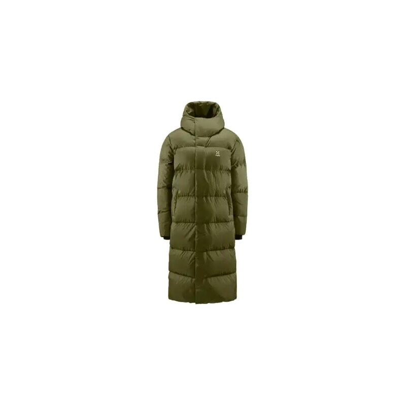 Haglöfs Long Down dámsky páperový kabát zelená vel. XL 62229979