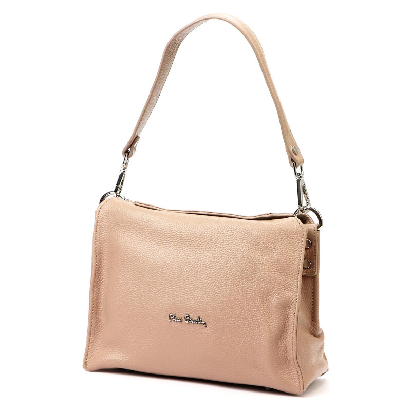 Kožená kabelka Pierre Cardin ružová KZ56485 62230969