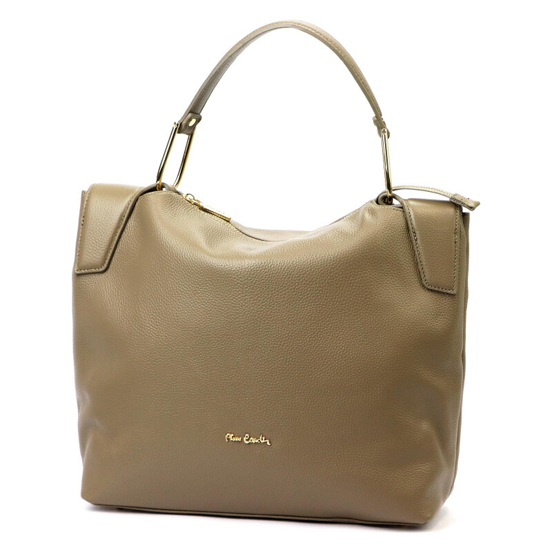 Kožená kabelka Pierre Cardin taupe KZ56424 62230972
