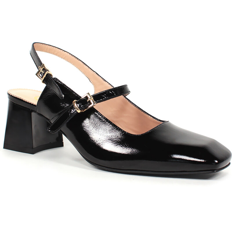 Secretshoes Elegantné lakované poltopánky 62230997