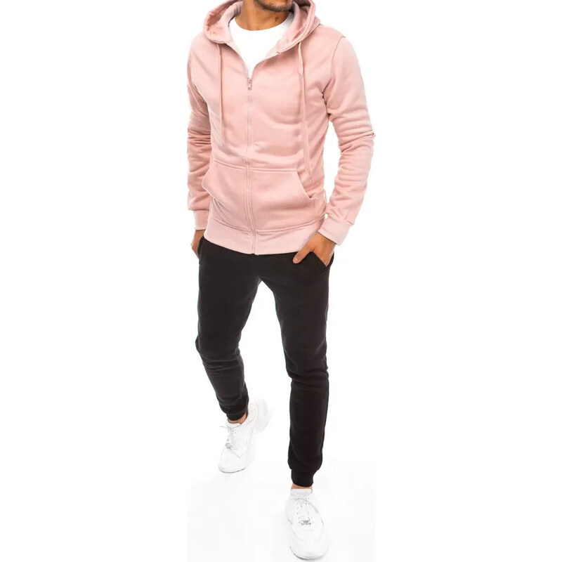 BASIC Tepláková súprava - svetloružová / čierna AX0640 36840641