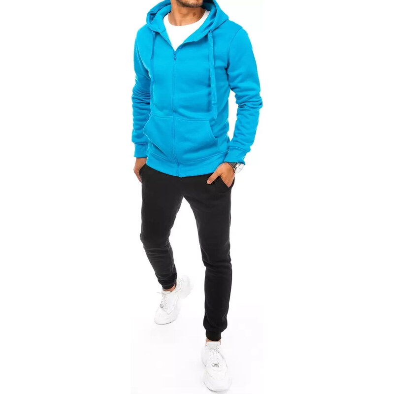 BASIC Modro-čierna tepláková súprava na zips AX0639 39226582