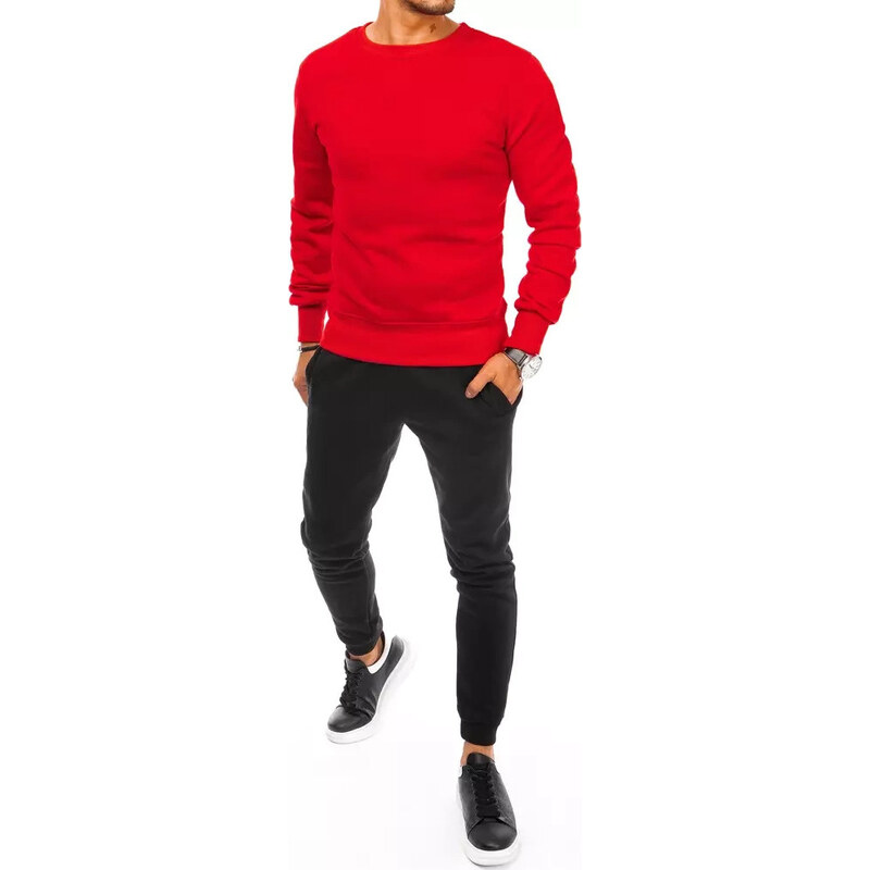 BASIC Červeno-čierna tepláková súprava AX0633 39226578