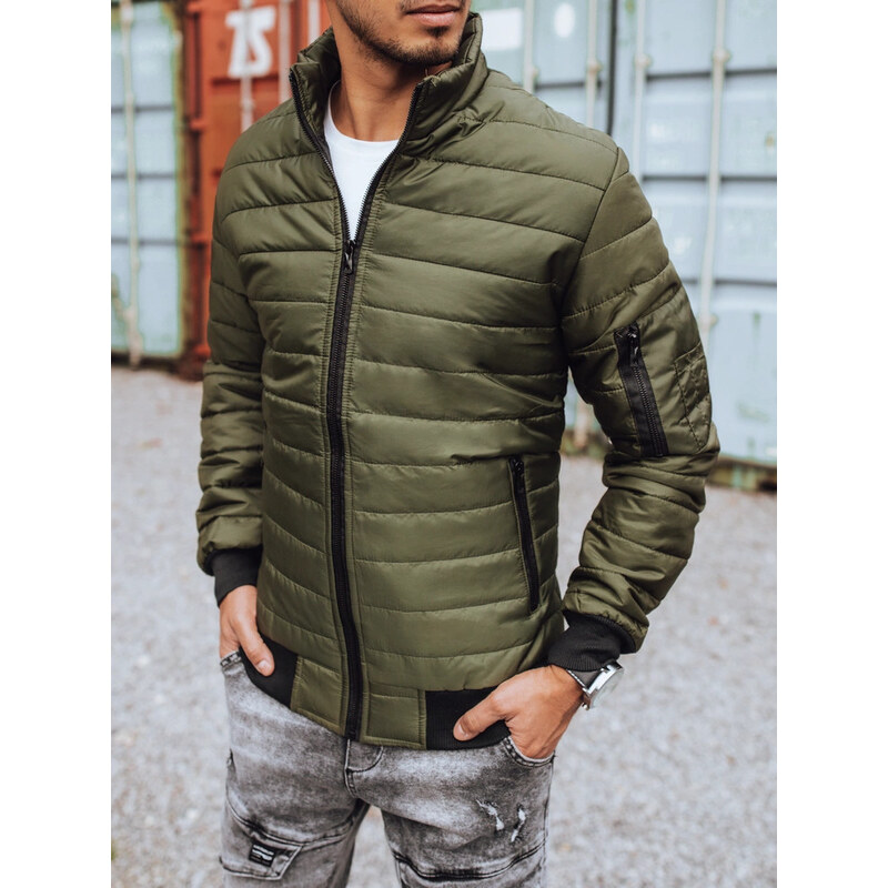 BASIC Khaki prešívaná prechodová bunda TX3408z 27030828