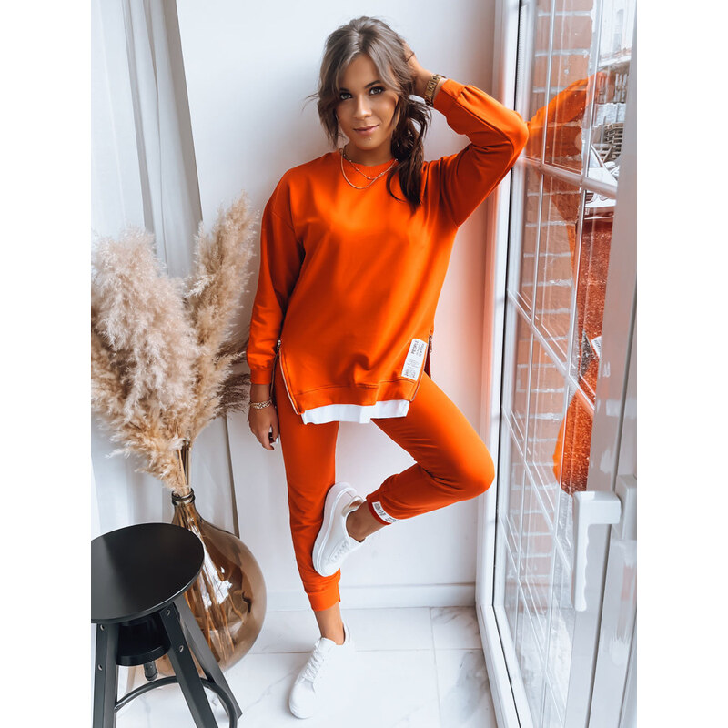 BASIC Oranžová tepláková súprava TORONTO AY0852 41489767