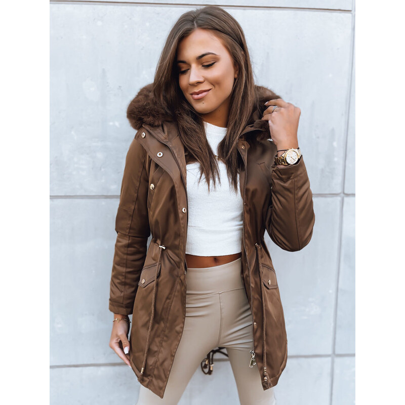 BASIC Hnedá zateplená parka GODDESS TY3869 47338122