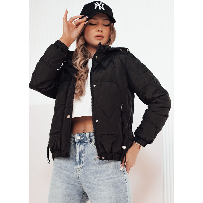 BASIC Čierna prešívaná prechodná bunda ZERNI TY4175 49358362