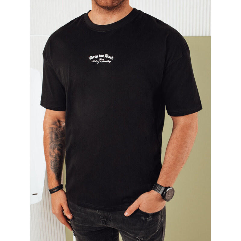 BASIC Čierne tričko s potlačou na chrbte RX5435 50105092