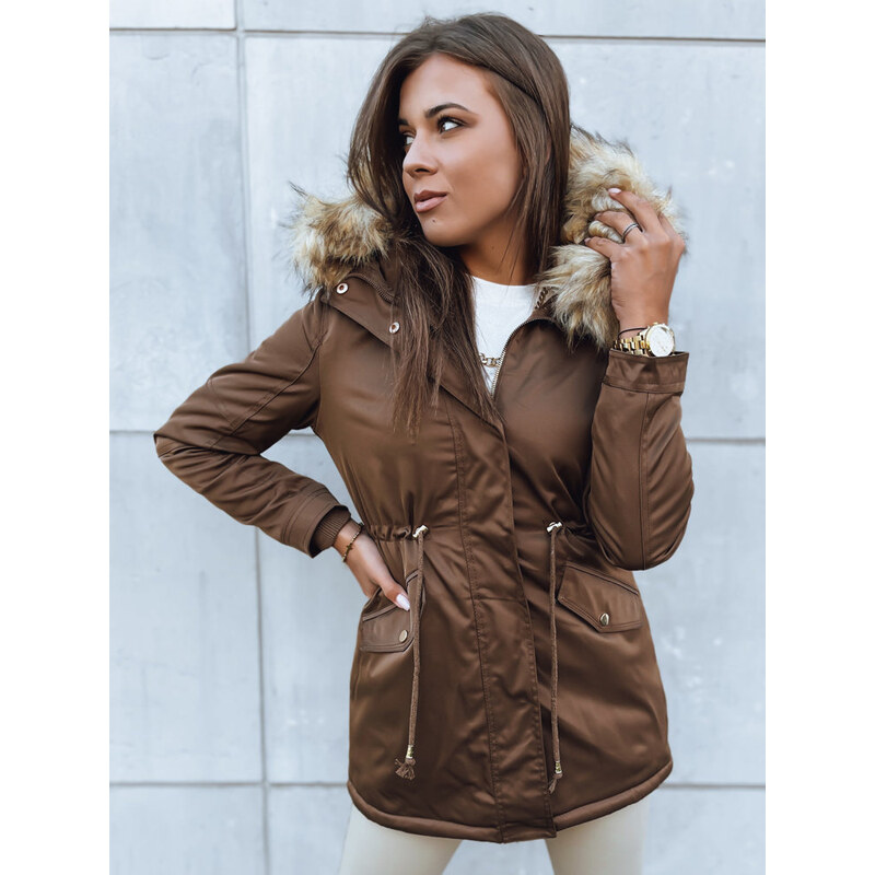 BASIC Hnedá vyteplená parka VIXEN TY3871 47517994