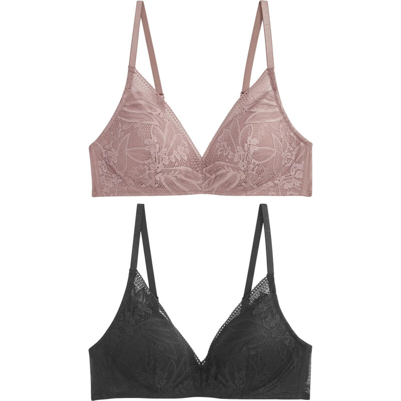 Next Podprsenka svetlofialová / čierna 62240489