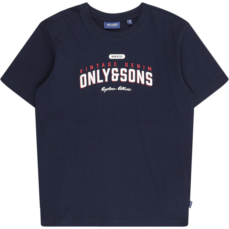 Only & Sons Junior Tričko OSJLENNY námornícka modrá / brusnicová / 62240847