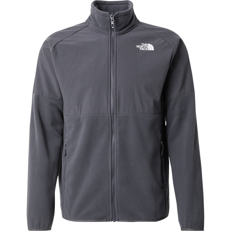 THE NORTH FACE Funkčná flisová bunda Glacier sivá / biela 62240779