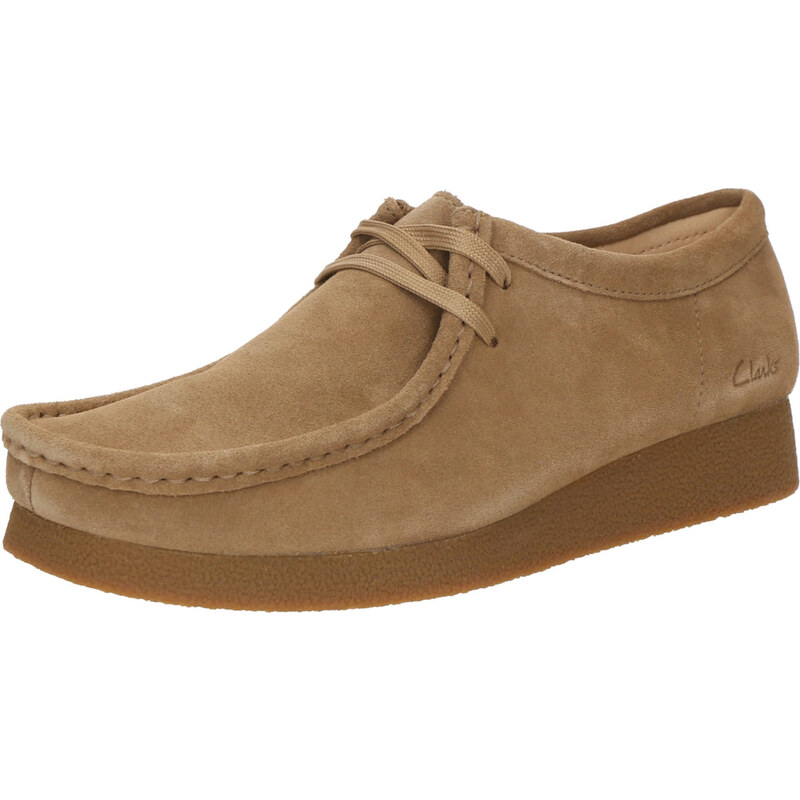 CLARKS Šnurovacie topánky Wallabee EVO svetlohnedá 62759740