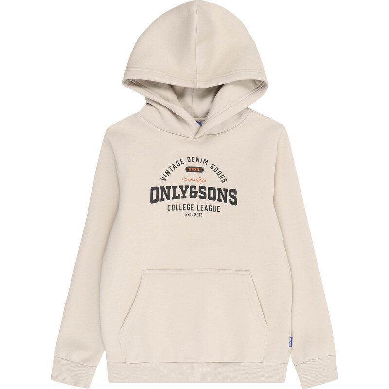 Only & Sons Junior Mikina OSJCERES striebornosivá / oranžová / čierna 62241053