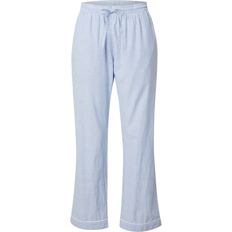 Hunkemöller Pyžamové nohavice svetlomodrá / biela 62251102