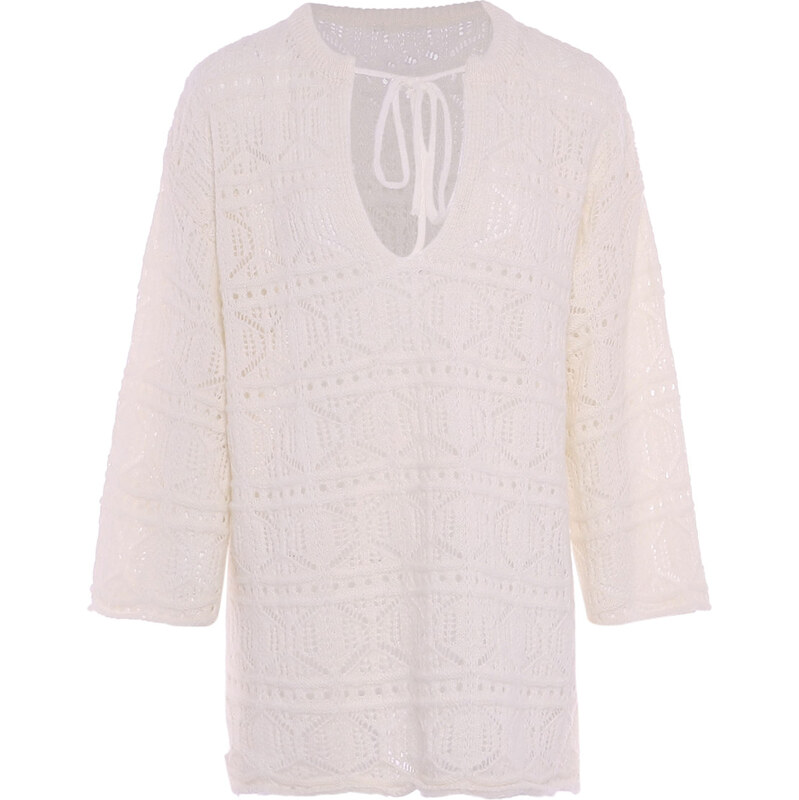 faina Sveter biela ako vlna 62239596