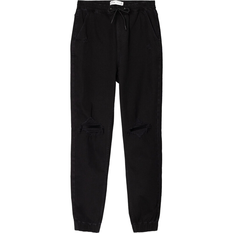 Bershka Džínsy čierna 63135877