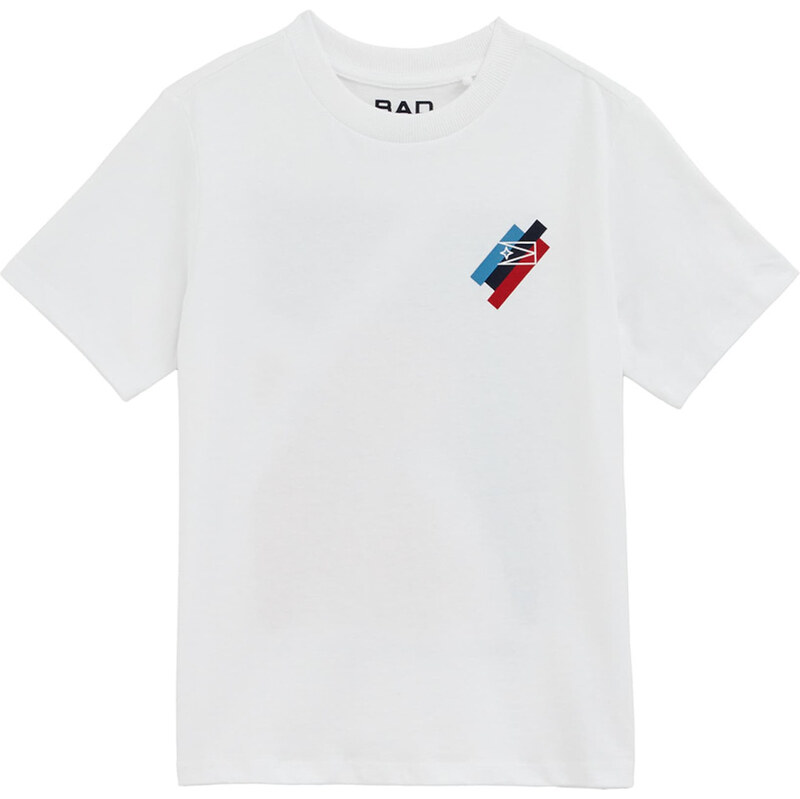 WE Fashion Tričko kráľovská modrá / rubínová / čierna / biela 62270153